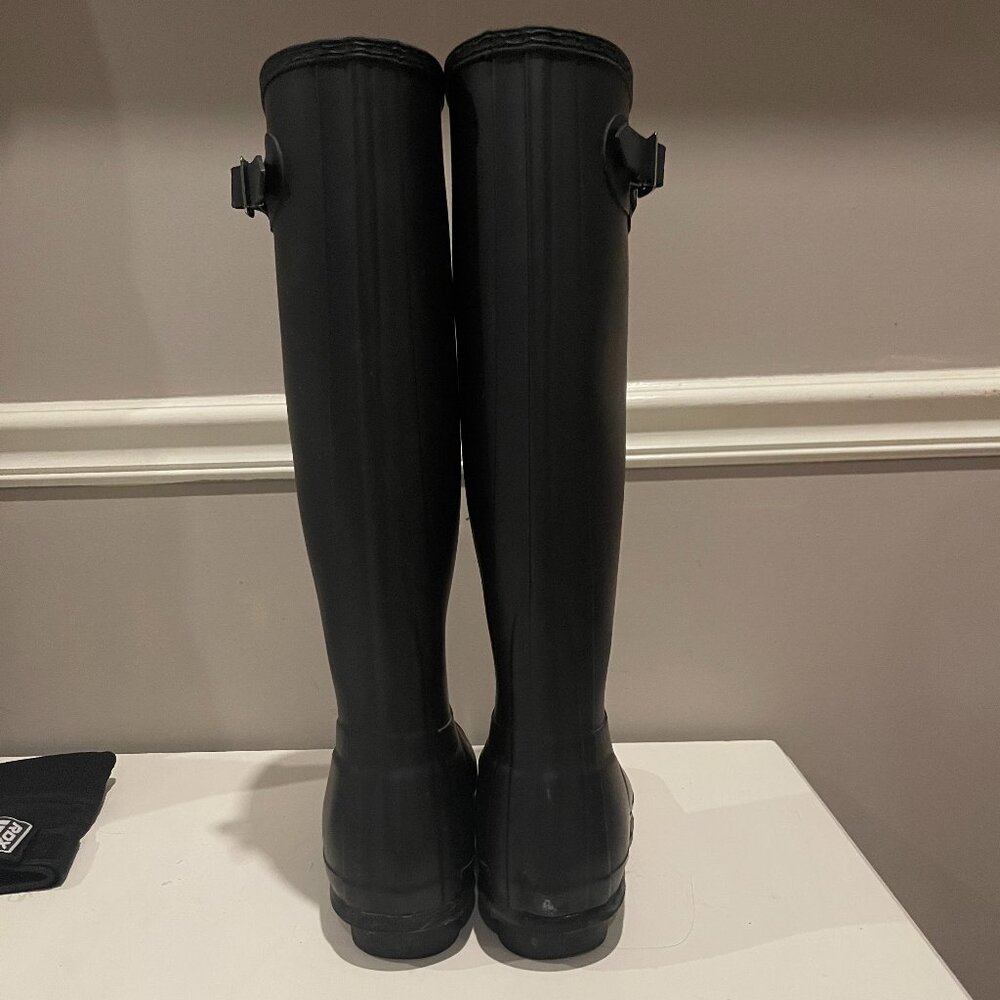Hunter Original Tall Rain Boots - Black - Picture 4 of 8